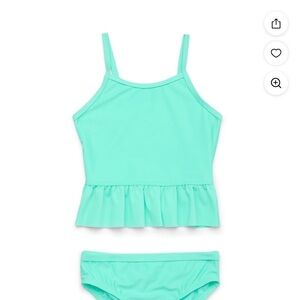 Kids' Aqua Tankini Swim Set - Mint Green